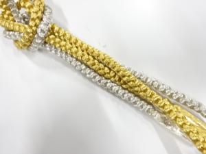 未使用品　正絹　手組帯締め